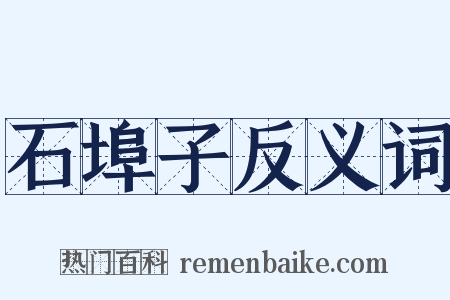 石埠子反义词是什么意思的图片